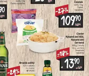 Billa Kysané zelí nabídka