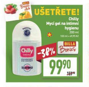 Billa Chilly mycí gel na intimní hygienu nabídka