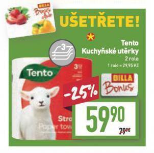 Billa Tento kuchyňské utěrky nabídka