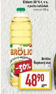 Billa Brolio řepkový olej nabídka