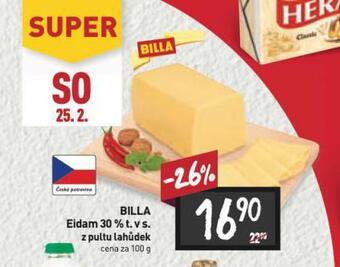 Billa Eidam sýr nabídka