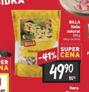 Billa Kešu nabídka
