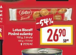 Billa Lotus biscoff sušenky nabídka