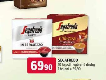 Terno Segafredo kapsle nabídka