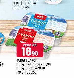 Terno Tatra tvaroh polotučný nabídka