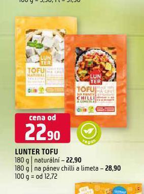 Terno Lunter tofu naturální nabídka