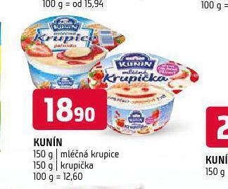 Terno Kunín mléčná krupice nabídka