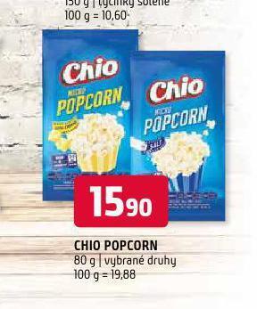 Terno Chio popcorn nabídka