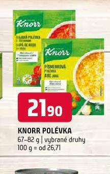 Terno Knorr polévka nabídka