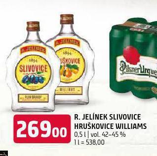 Terno R. jelínek slivovice hruškovice williams nabídka