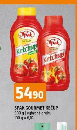 Terno Spak gourmet kečup nabídka