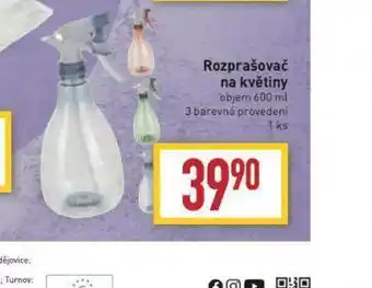 Billa Rozprašovač na květiny nabídka