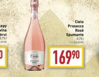 Billa Cielo prosecco rosé spumante nabídka