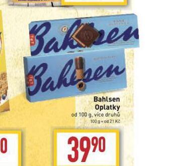 Billa Bahlsen oplatky nabídka