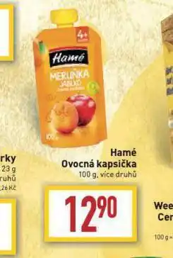 Billa Hamé ovocná kapsička nabídka