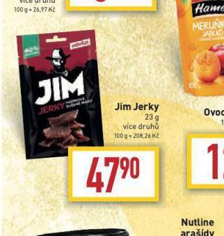 Billa Jim jerky nabídka