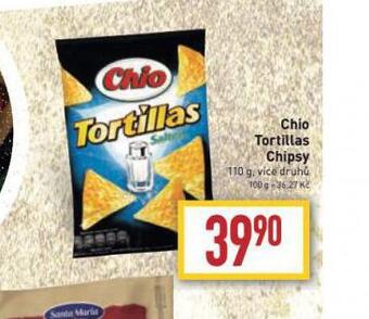 Billa Chio tortilas chipsy nabídka