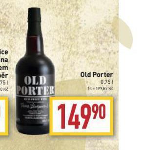 Billa Old porter nabídka