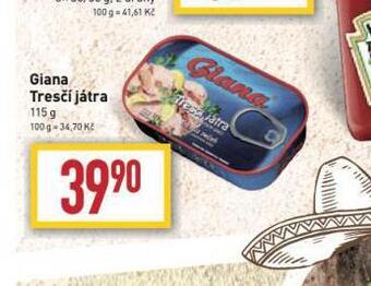 Billa Giana tresčí játra nabídka