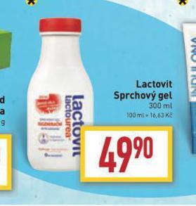 Billa Lactovit sprchový gel nabídka