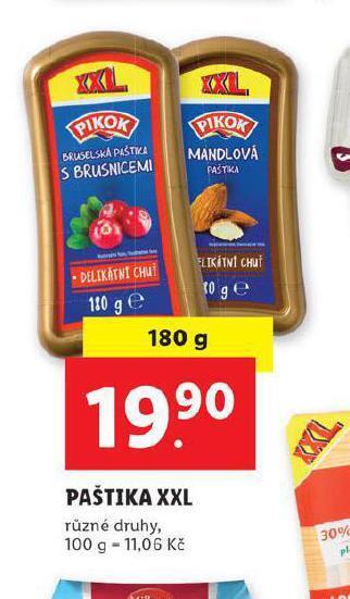 Lidl Paštika xxl nabídka