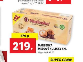 Lidl Marlenka medové kuličky xxl nabídka