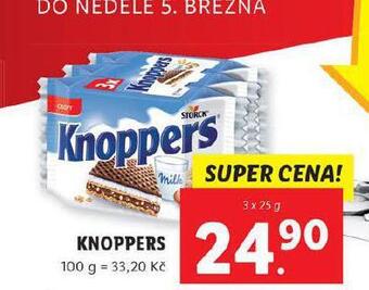 Lidl Knoppers nabídka