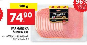 Lidl Farmářská šunka xxl nabídka