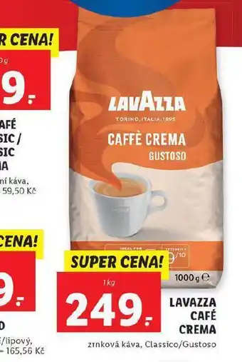 Lidl Lavazza café crema nabídka