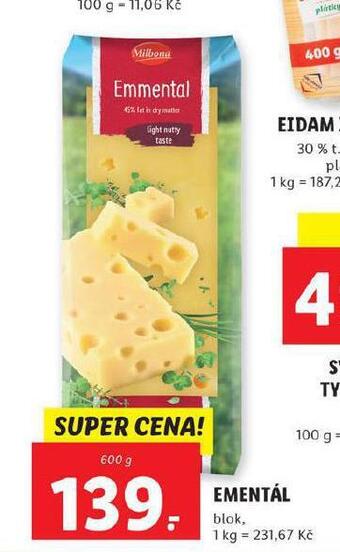 Lidl Ementál nabídka