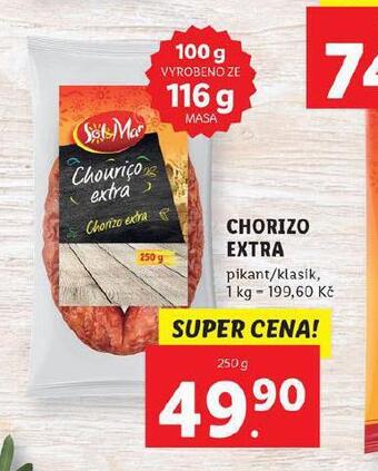 Lidl Chorizo extra nabídka