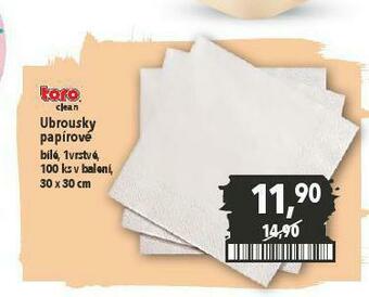 Globus Ubrousky papírové nabídka