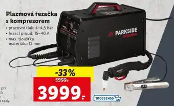 Lidl Parkside Plazmová řezačka s kompresorem nabídka