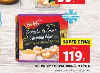 Lidl Větrníky z odpalovaného těsta nabídka