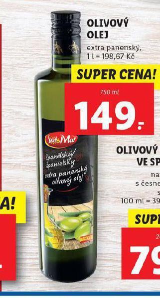 Lidl Olivový olej nabídka