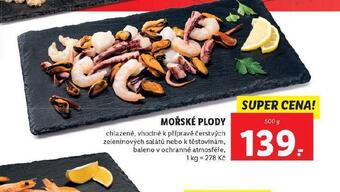 Lidl Mořské plody nabídka