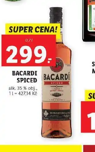 Lidl Bacardi spiced nabídka
