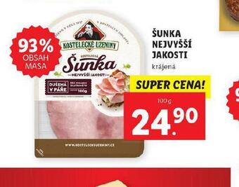 Lidl Šunka nejvyšší jakosti nabídka