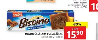Lidl Máslové sušenky polomáčené nabídka