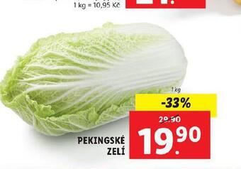Lidl Pekingské zelí nabídka