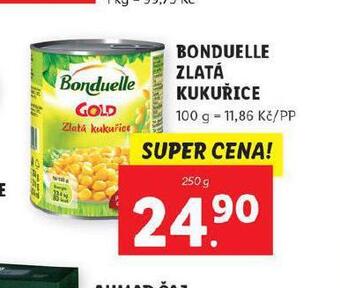 Lidl Bonduelle zlatá kukuřice nabídka