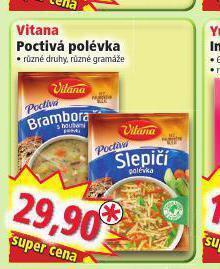 Norma Vitana poctivá polévka nabídka