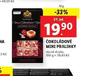 Lidl Čokoládové mini pralinky nabídka