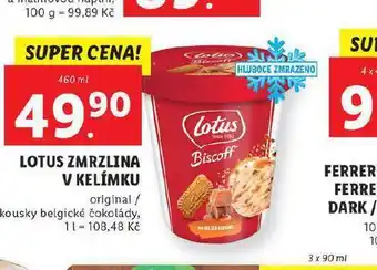 Lotus zmrzlina v kelímku