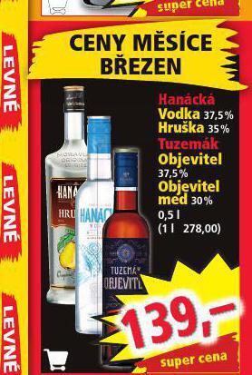 Norma Hanácká vodka nabídka