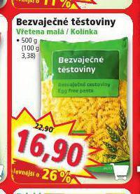 Norma Bezvaječné těstoviny nabídka