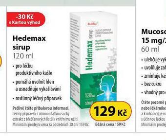 Dr. Max Hedemax sirup nabídka