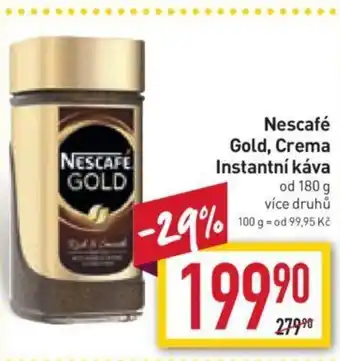 Billa Nescafé Gold, Crema Instantní káva 180g nabídka