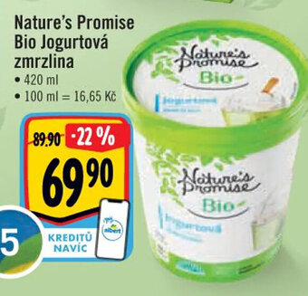 Albert Nature's Promise Bio Jogurtová zmrzlina 420ml nabídka