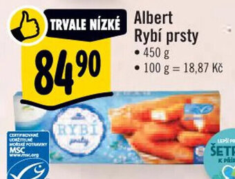Albert Albert Rybí prsty 450g nabídka